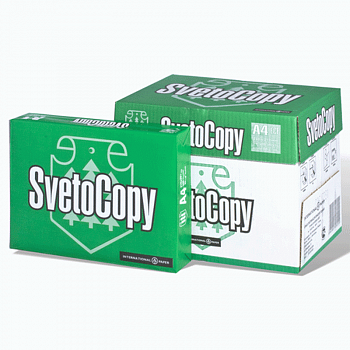 Бумага А4, " SVETOCOPY " 500 листов.