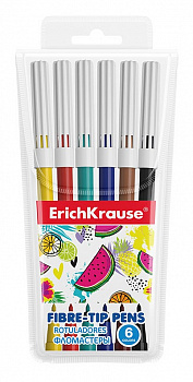 Фломастеры Erichkrause® Washable 6 цветов