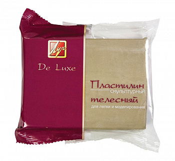 Пластилин скульптурный " Луч De Luxe ". Телесный. 300 грамм.